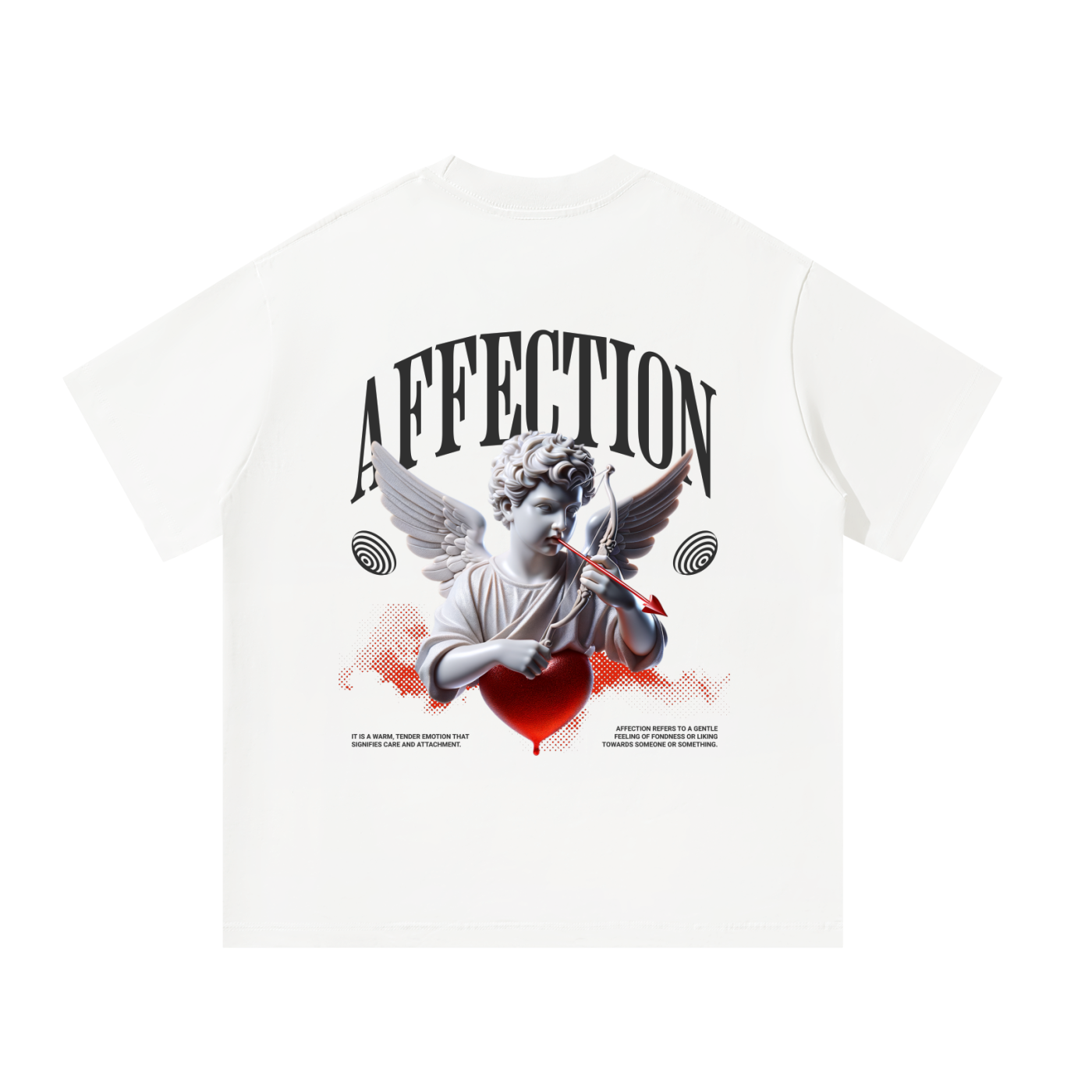 Affection,Angel,Cupid,Red Heart,Streetwear,Heavyweight,Luxury,300GSM